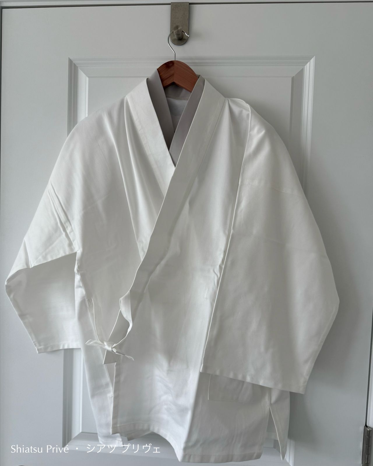 Comfortable white robe
